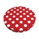 thumbnail image 1 of Disketp Red Polka Dot Funda Redonda para Taburete, Funda de Cojín para Silla de Bar Suave y Elástica-13 inch, 1 of 7