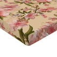 thumbnail image 4 of Ambesonne Flower Fitted Sheet, Delicate Exotic Apple Dreamy, Full Size, Peach Coral and Fawn, 4 of 5
