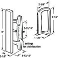 thumbnail image 2 of Sliding Glass Door Handle Set, 3-15/16 in., Diecast, Black, Mortise/Hook Style, 2 of 2