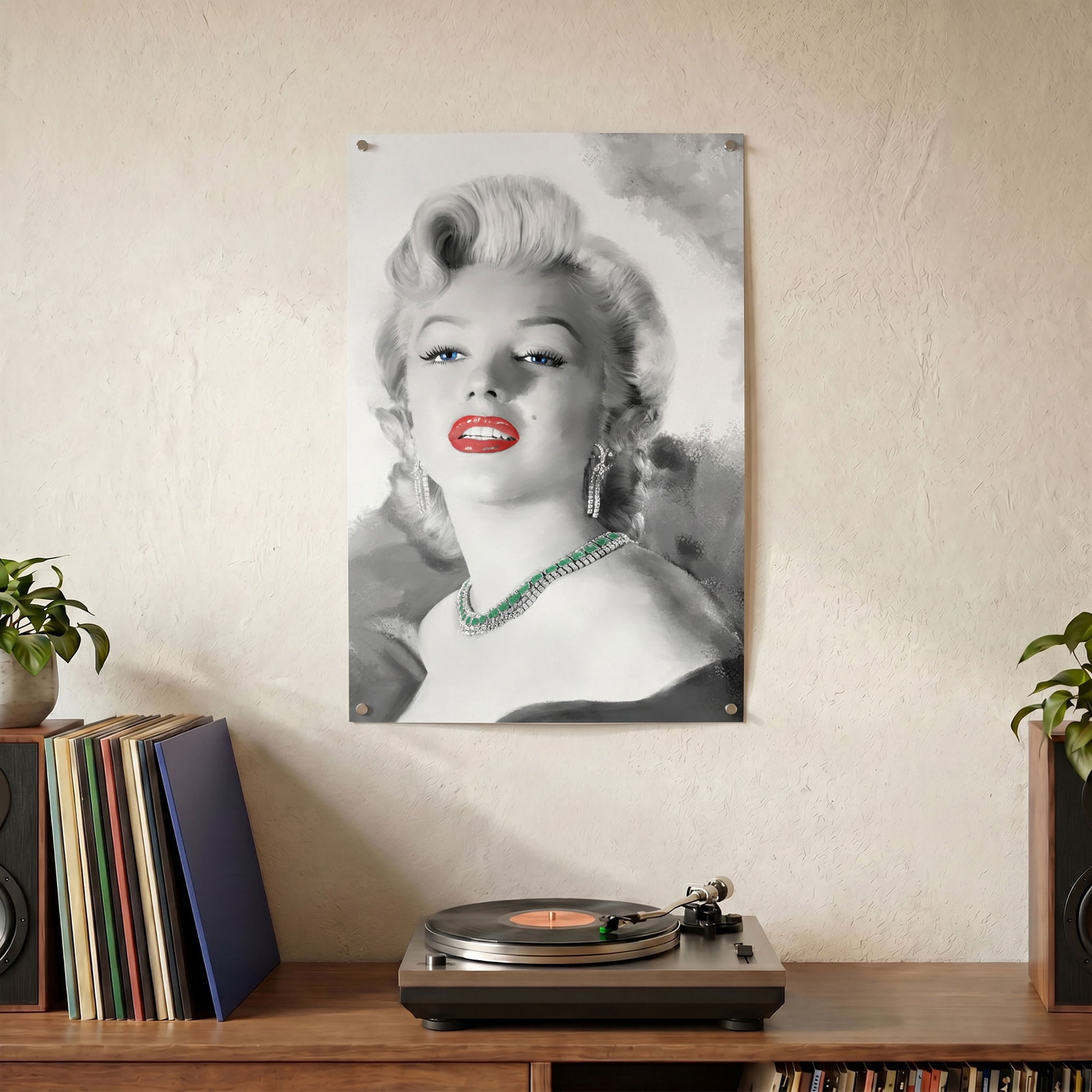 Pyramid America: Marilyn Monroe: Diamonds Best Friend - 11x17 Poster Print - Iconic Hollywood Celebrity Artwork, Licensed Wall Decor, Fan Collectible