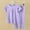 Purple, variant on ATOGUTA Girls 2 Piece Pajama Set Short Sleeve Two Pieces Pjs Set Cute Sleepwear Loungewear for Kids Pink, Size 6M-16