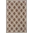 thumbnail image 3 of SAFAVIEH Cambridge Kyle Geometric Wool Area Rug, Dark Brown/Ivory, 5' x 8', 3 of 11