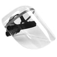 thumbnail image 1 of 1pc Protective Face Cover Head-mounted Face Guard Versatile Oil Resistant Mask Droplets Prevention Baffle (Transparent), 1 of 8