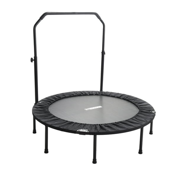 Stamina inMotion 40" Fitness Trampoline with Adjustable Handlebars, Black