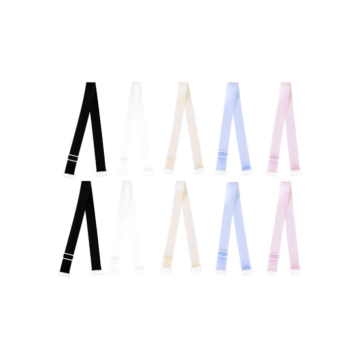 Clear Invisible Adjustable Bra Shoulder Straps for Women 5 Colors