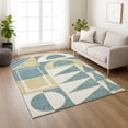 thumbnail image 6 of Addison Rugs Chantille Indoor/Outdoor Transitional Geometric Teal Machine Washable Rectangle Rug, 9' x 12', 6 of 8