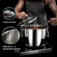 thumbnail image 2 of LTMATE 11-Piece Tri-Ply Stainless Steel Cookware Set, 2 of 8