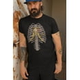 thumbnail image 2 of Old Glory Mens Steampunk Mechanical Skeleton Costume Short Sleeve T Shirt, 2 of 6