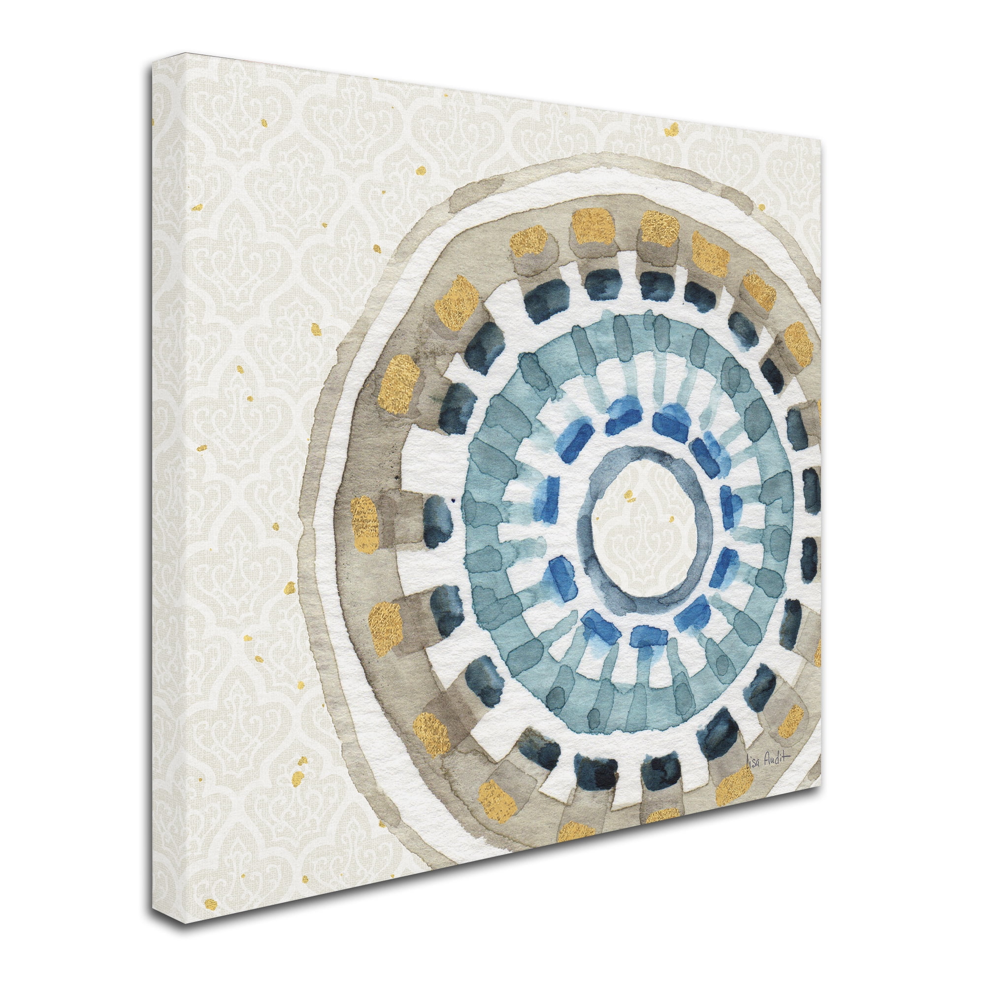 Trademark Fine Art "Indigold XIV" Canvas Art by Lisa Audit