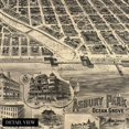 thumbnail image 2 of 1897 Asbury Park Ocean Grove New Jersey Map - Asbury Park Wall Art - Old Map  of Asbury Park NJ Poster, 2 of 8
