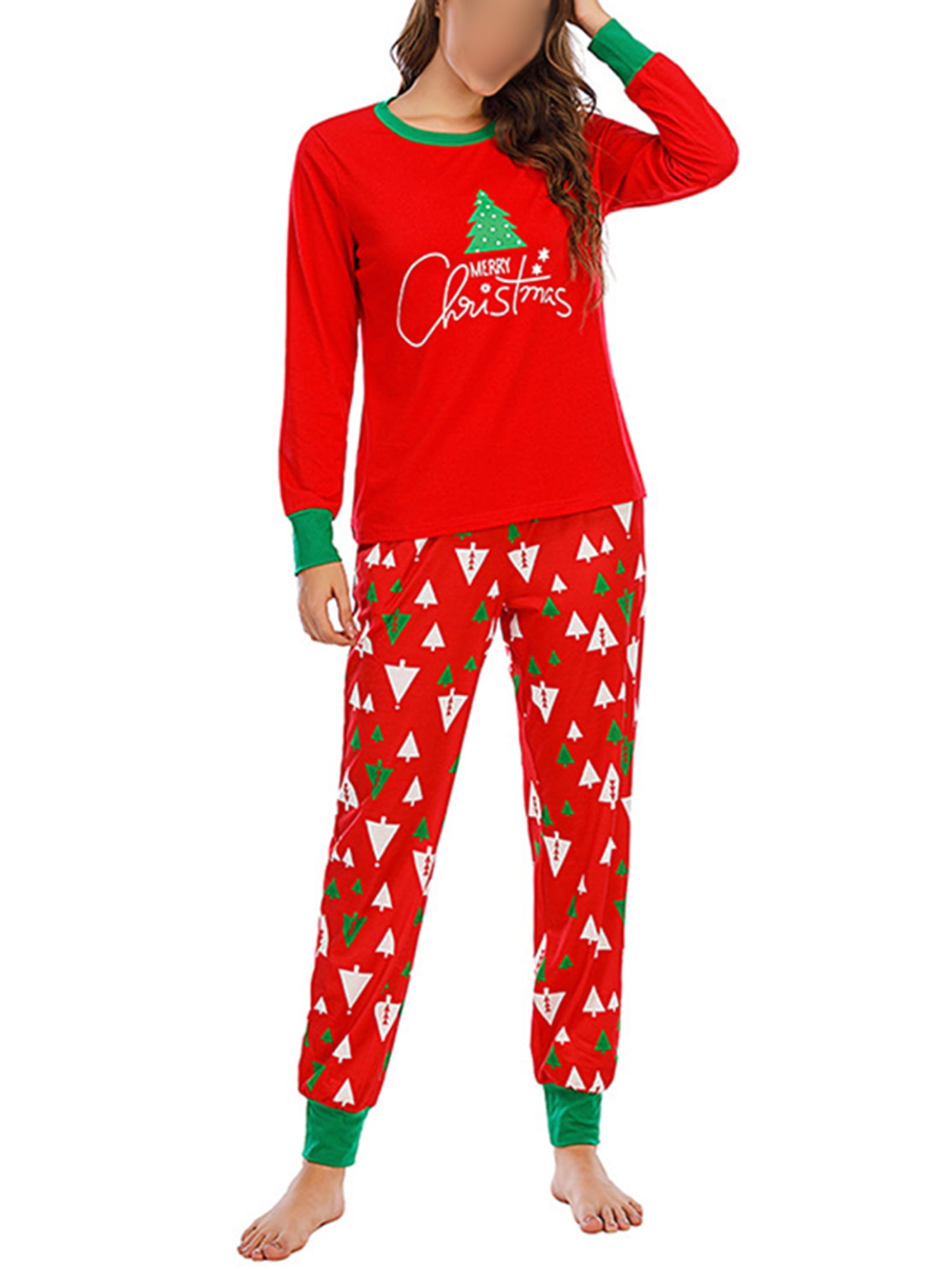 Piece Pajama Set Long Sleeve T-Shirts 