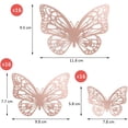 thumbnail image 2 of Naler 48 Pcs 3D Butterfly Wall Stickers Rose Gold Butterfly Wall Decals Butterfly Decorations for Adult Kids Bedroom, Birthday Party, Wedding, Cake Decor,3 Sizes,0.31", 2 of 6
