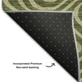 thumbnail image 5 of Addison Rugs Mayfield Premium Machine Washable Transitional Swirls Olive Rectangle Rug, 9' x 12', 5 of 6