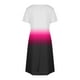 thumbnail image 4 of Vestido Corto de Verano Moda Gradiente Corto de Manga en V Cuello Vestido Casual, Poliéster Ligero de Verano, Lavado de Manos, 4 of 7