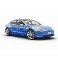 thumbnail image 6 of Rwraps Blue Camouflage Azure Flecktarn Gloss Vinyl Film Wrap 59in x 30ft Vinyl Vehicle Car Film, 6 of 9