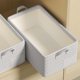 thumbnail image 5 of Caja de almacenamiento de tela | Patrón de diamantes de lino de algodón engrosado | Cesta de armario plegable | Cubo organizador de dormitorio | Ahorro de espacio | Duradero y fácil de limpiar, 5 of 8