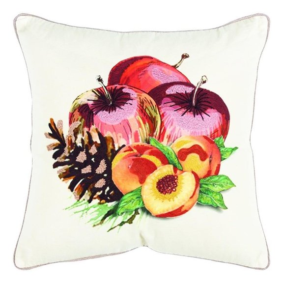 Rizzy Home 20" x 20" Cotton Duck Pillow Cover in Multi-Color