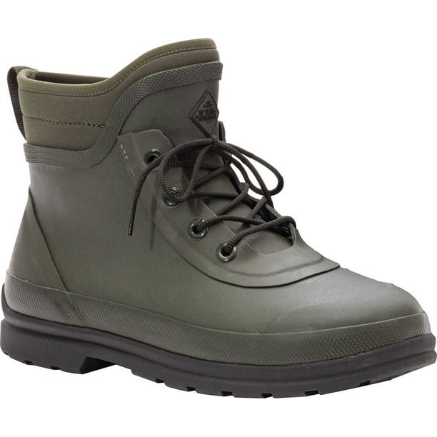 muck waterproof leather lug sole booties