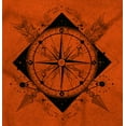 thumbnail image 2 of Compass Diamond Symbolic Spiritual Plus Size Crewneck Graphic Tee Shirt Brisco Brands 2X, 2 of 5