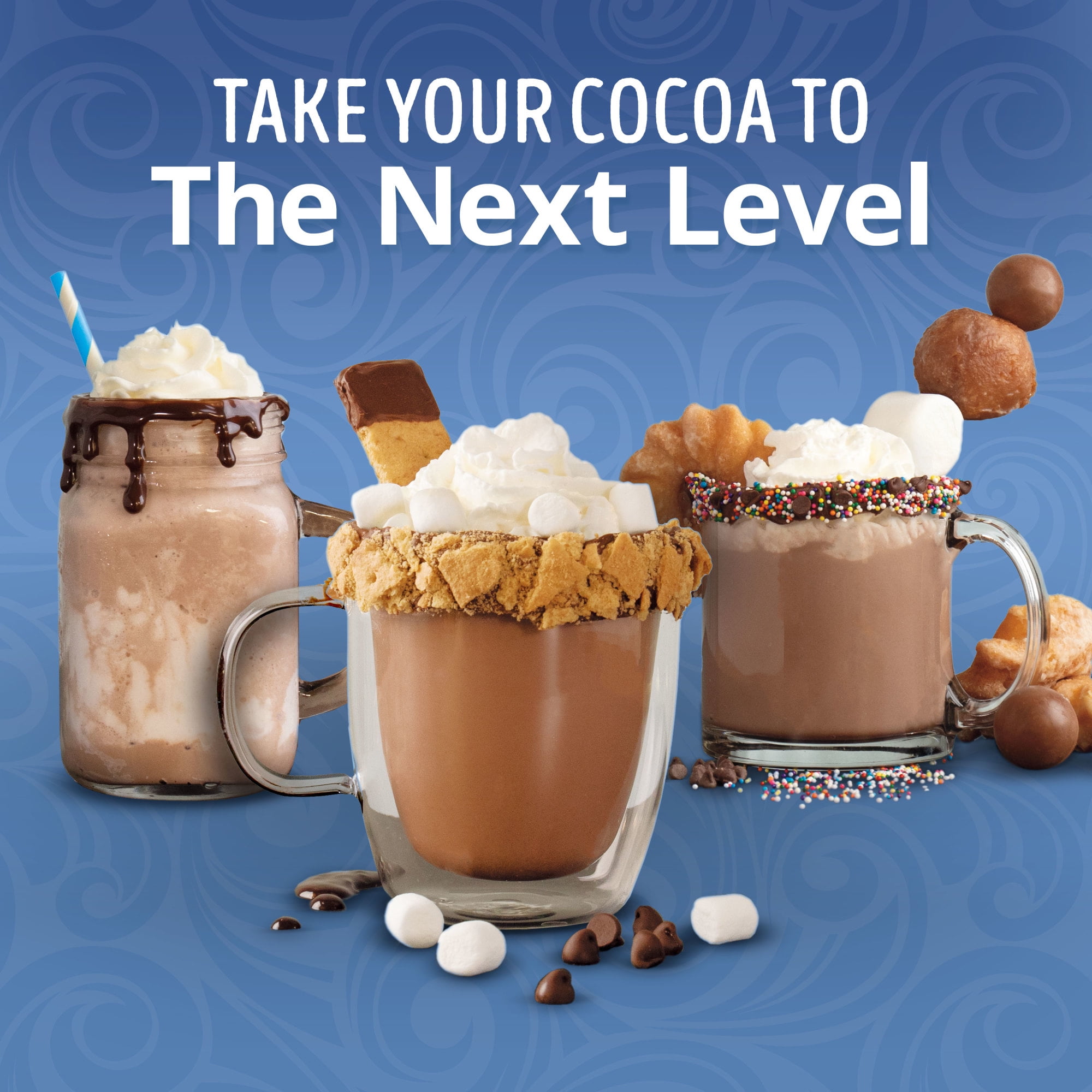 (4 pack) Swiss Miss Chocolate Flavored Hot Cocoa Mix with Lucky Charms Marshmallows, 1.38 oz., 6-Count