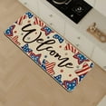 thumbnail image 5 of dajkiuy 4th of July Kitchen Mats，Patriotic Kitchen Mats Sets of 2，Memorial Day Home Decor Kitchen Rugs for Floor，Slip Door Rugs for Independence Day Home Bathroom Entrance（16x24in and 16x47in）, 5 of 6