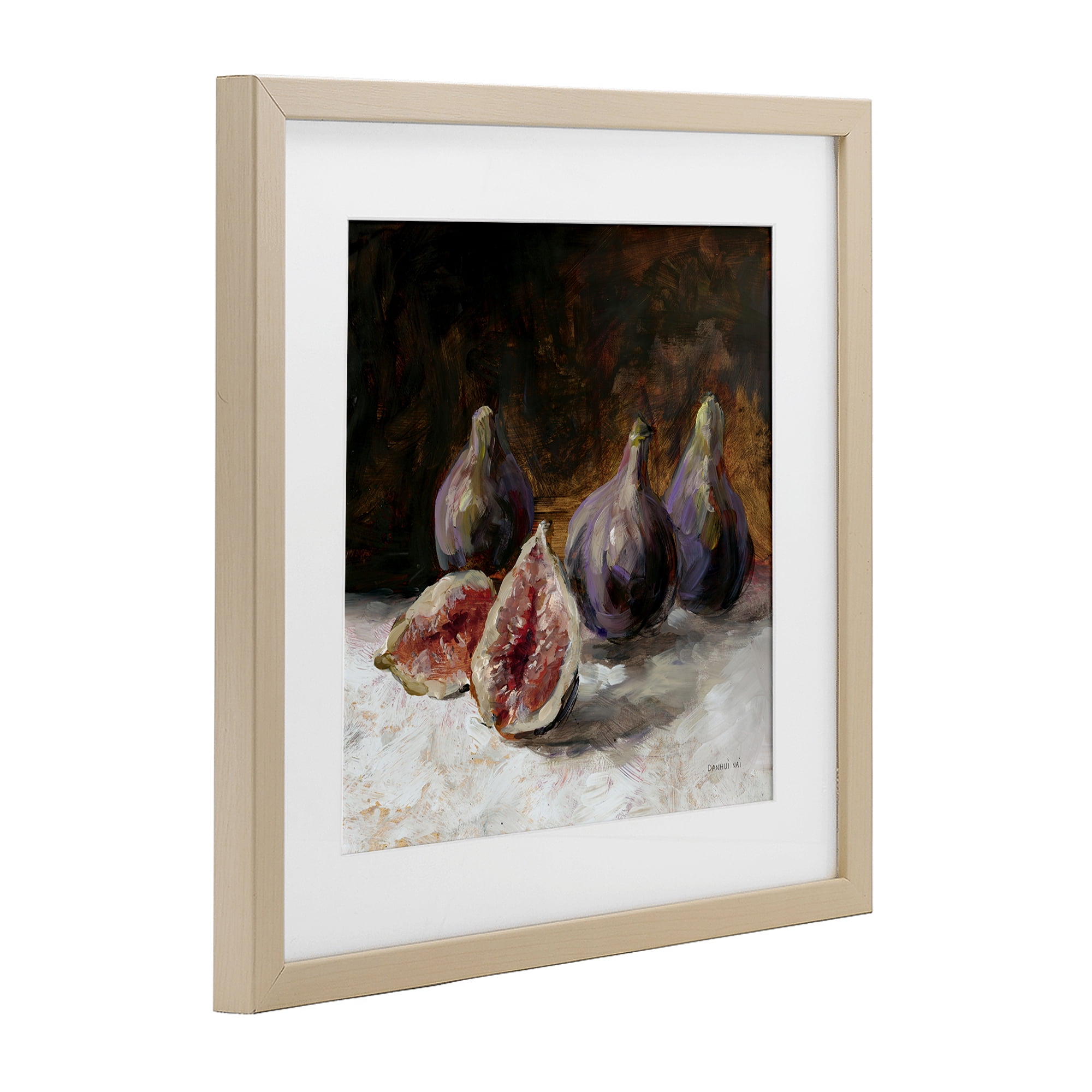Stupell Industries Rustic Fig Still Life Birch Framed Print Under Glass, design by Danhui Nai