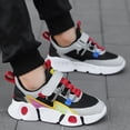 thumbnail image 5 of enyan Big Girls Sneakers Summer Breathable Lightweight Socks Shoes Soft Casual Sneakers Running Shoes Boys (Toddler/Little Kid/Big Kid) Black,4, 5 of 7