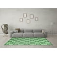 thumbnail image 3 of Ahgly Company Indoor Rectangle Oriental Emerald Green Industrial Area Rugs, 2' x 4', 3 of 4