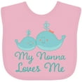thumbnail image 3 of Inktastic My Nonna Loves Me Boys or Girls Baby Bib, 3 of 4