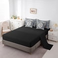 thumbnail image 5 of jejeloiu Vinatge Floral 7-Piece Twin Bedding Sets,Boho Bohemian Theme Bedding Comforter Set,Deepblue Brown Sheet Sets For Men Women,Ultra Soft Home Decor Reversible, 5 of 8