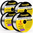 thumbnail image 1 of Alambre de soldadura Flux Core YixangDD E71T-GS de 0,030 pulgadas, paquete de 4 unidades, 2 kg, 1 of 7
