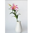 thumbnail image 5 of 35" Faux Pink and White Lily Stem, 5 of 5