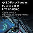 thumbnail image 4 of BC89 Car Charger 48W Fast Charging Adapter Bluetooth-Compatible MP3 Player FM Transmitter with Ambie, 4 of 5