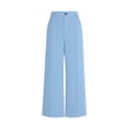 thumbnail image 6 of LYHBC Dress Pants for Women Button Adjustable Waist Flat Front Office Business Casual Work Pants with Pockets, 6 of 6