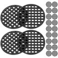 thumbnail image 2 of 100 Pcs Plastic Shims Ceramic Flower Pot Flowerpot Hole Mesh Screen Bonsai Mat Planter Hole Mesh, 2 of 3