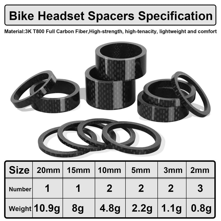Headset Bearings Headset Spacers 99 Bikes BUCKLOS 11PCS Headset