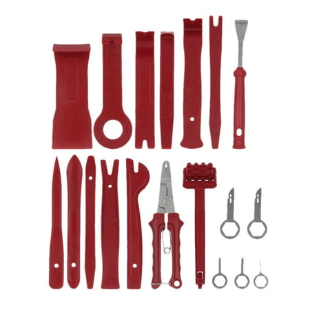

19 Pcs Car Panel Removal Tools Kit - Trim Removal Tool Set Plastic Fastener Remover Installer with Storage Bag