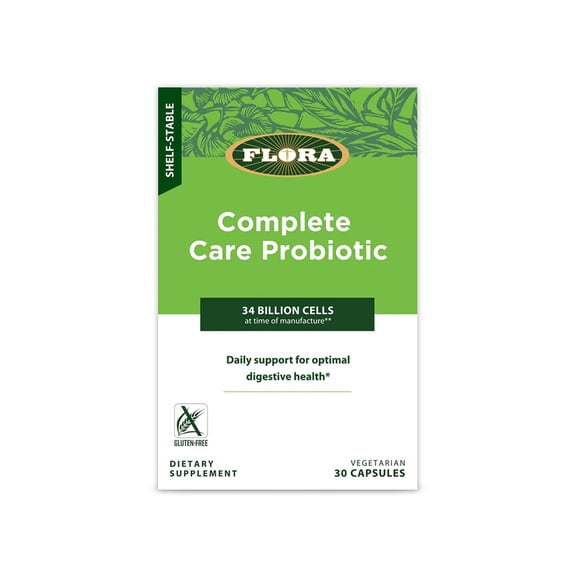 FLORA - Complete Care Probiotic, Shelf-Stable, 34 Billion CFU, 30 Count