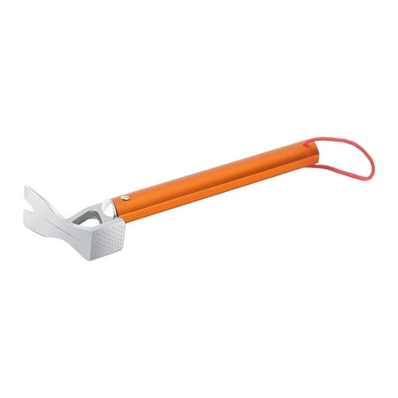 

Multi-Function Portable Tent Mallet Peg Nails Puller Hammer Lightweight Aluminum Alloy Remover Camping Hiking Orange