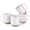Off-White-16oz, variant on Black 16oz Stoneware Coffee Mug Set of 4 for Cappuccino, Latte, Tea and Hot Cocoa