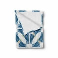 thumbnail image 2 of Blue and White Soft Flannel Fleece Throw Blanket, Portuguese Pavement Design Azulejo Mosaic with Diagonal Square and Shapes, Cozy Plush for Indoor and Outdoor Use, 60" x 80", Blue White, by Ambesonne, 2 of 6