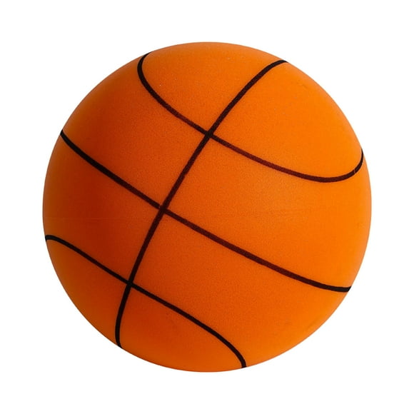 Indoor Silent Basketball Set with Sponge Ball and Frame, Safe Play for Kids, Noiseless Dribbling Toy for Apartments