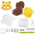 thumbnail image 1 of Animals Crochet Craft Art Tool Crochet Kit Beginners Desk Topper Home Prof M7 M0Q9, 1 of 9