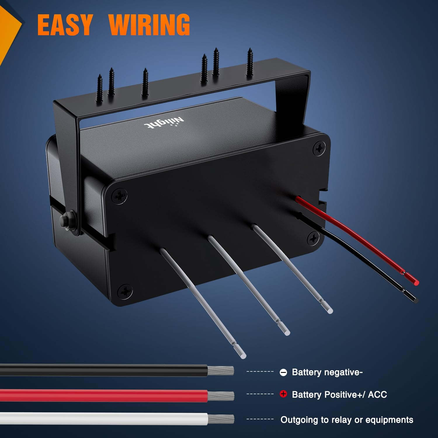 Nilight 3 Gang Rocker Switch Box 12V SPST ON Off Toggle Switches PD Type C and QC USB Charger Voltmeter LED Light Waterproof Aluminum Mount Bracket Panel DIY Stickers for Boat Car RV Truck