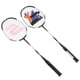 thumbnail image 3 of Raqueta de Bádminton ANGGREK Aluminio Entrenamiento Fitness Adultos Negro Blanco 67,2 cm, 3 of 8