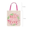 thumbnail image 2 of Fun Express 15" x 17" Large Mother’s Day Canvas Tote Bags - 6 Pc., 2 of 3