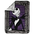 thumbnail image 2 of Nightmare Before Christmas Pumpkin King Throw Blanket, 60x90, 2 of 4