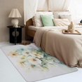 thumbnail image 3 of Flowers Rugs for Living Room Bedroom - Floral Rug 6x9 - Modern Art Carpet for Home Decor - Washable Non Slip Patterned Indoor Large Area Rug - Soft & Low Pile (ZL&824), 3 of 7