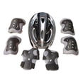 thumbnail image 3 of Juego de 7 cascos de bicicleta para niños, equipo de protección para patinar en longboard negro, 3 of 8