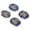 Lazurite Blue, variant on Reiki Energy Crystals Earth Air Fire Water Polished Stone Set, Four Elements Tri-Symbol Engraved Oval Crystals for Meditation, Chakra Balancing, & Spiritual Healing (1.8 x 1.4 Inches / 4.5 x 3.5 cm)